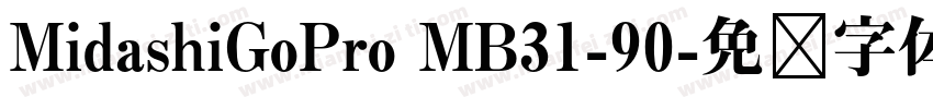 MidashiGoPro MB31-90字体转换